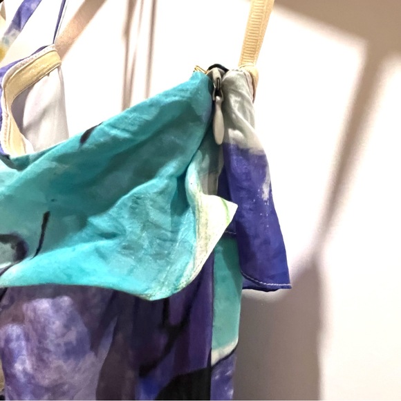 LEIFSDOTTIR ABSTRACT FLORAL PRINT STRAPLESS MIDI DRESS - Picture 7 of 16